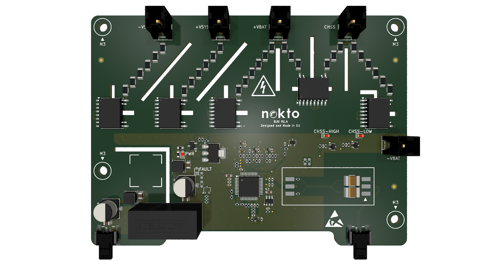 Nokto BMS 1500V BJU (Battery Junction Unit) board